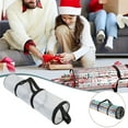 thumbnail image 1 of Clearance Items,npkgvia Storage Bags,Kitchen Storage,Slim Underbed Gift Organizer Water Proof PVC Fabric Wrapping Paper Roll Bag,Organization And Storage,White, 1 of 6