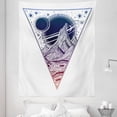 thumbnail image 1 of Trippy Tapestry, Space Fantasy in Upside Down Triangles Ombre Colored Modern Design Print, Fabric Wall Hanging Decor for Bedroom Living Room Dorm, 5 Sizes, White and Multicolor, by Ambesonne, 1 of 1
