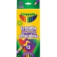 thumbnail image 1 of Crayola 12 Erasable Coloured Pencils, 1 of 2