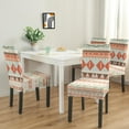 thumbnail image 2 of Retro Bohemian Dining Chair Covers for Kitchen Set of 4, Washable Stretch Slipcovers Featuring Vintage Tribal Patterns, Removable Polyester Seat Protectors for Farmhouse Chic Decor, 2 of 7