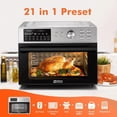 thumbnail image 2 of Kitchen in the Box 32QT Digital Air Fryer Toaster Oven Combo, 21-in-1 Convection Oven with Rotisserie & Dehydrate, Family-Size Countertop Oven with 6 Accessories, 1800W, Silver, 2 of 7