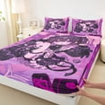 thumbnail image 4 of Erosebridal Traditional Japanese Girl Queen Sheet Sets,Kawaii Japanese Animation Bed Set For Men Women 4pcs, 4 of 6