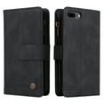 thumbnail image 3 of Case for iPhone 8 Plus/7 Plus Cover Zipper Pocket Wallet Case Magnetic Protective - Black, 3 of 5