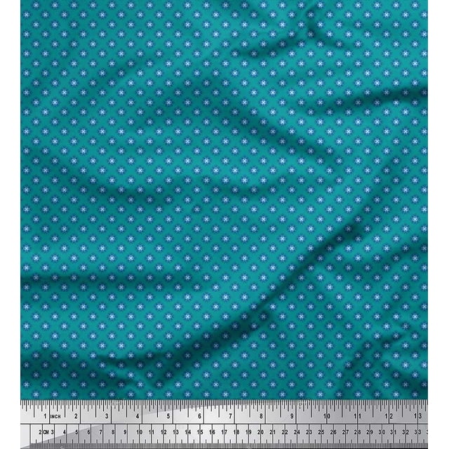 Soimoi Poly Georgette Tissu Imprimé Floral Artistique par Yard 52 Pouces de Large