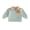 Green, variant on Toddler Baby Boy Girl Halloween Sweatshirt Pumpkin Embroidery Quarter Zip Collar Long Sleeve Shirt Tops Fall Winter Clothes 1-5T