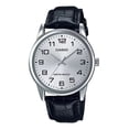 thumbnail image 1 of Reloj Casio Mtpv001 Hombre Correa Negro *watchsalas* Full Fondo Plateado MTP-V001L-7B, 1 of 8