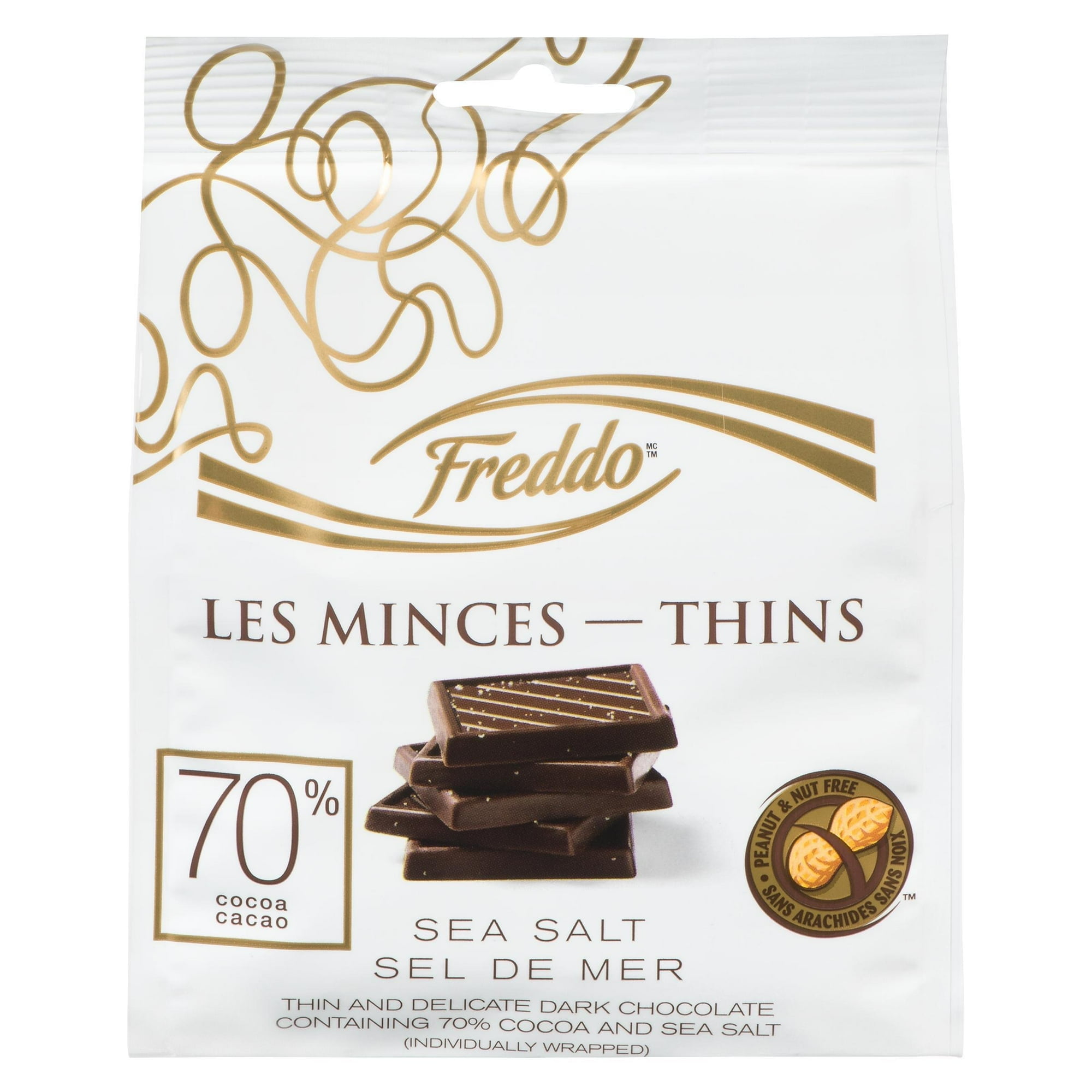 Freddo Minces Chocolat Noir 70% et Fleur de Sel 100g