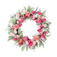 thumbnail image 4 of Corona Decorativa de Puerta de 19,69 Pulgadas, Corona de Flores Artificiales de Seda para Colgar en La Pared, Decoración para El Hogar, 4 of 8