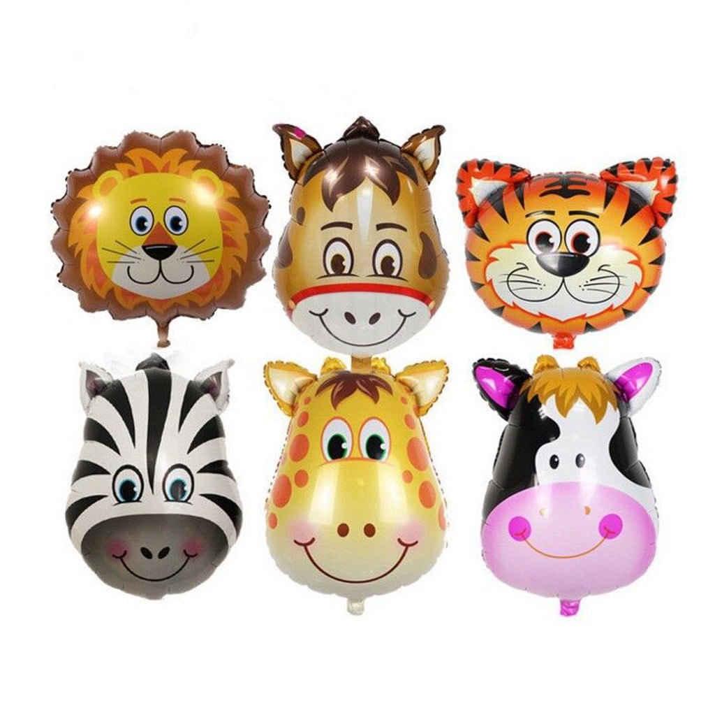 6-Piece Set Foil Balloon Animals for Kids Birthday and party decoration