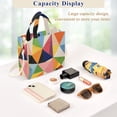 thumbnail image 5 of FORMRS Womens Corduroy Tote Bag Crossbody Shoulder Handbag with Pocket, Minimalist Triangles, 5 of 7
