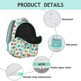thumbnail image 4 of Elephant & Floral Print Backpack - Waterproof School Bag for College Students, Stylish Laptop Backpack, Comfortable Straps, Cute Gift Idea, 4 of 6
