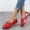 Red, variant on Kayannuo Womens Shoes Summer Womens Fashion Women's Snail Shoes Sweet Middle Age Mom's Flats Shoes Comfortable Single Shoes