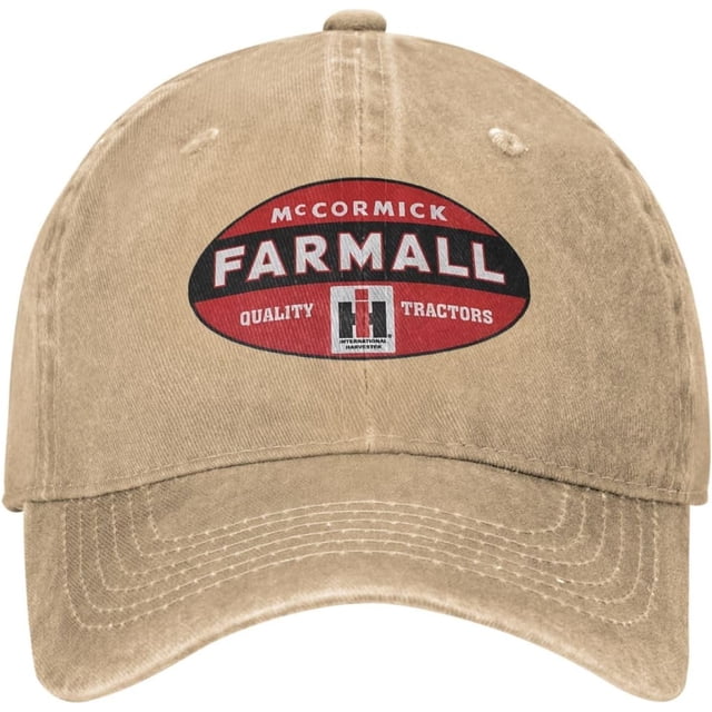 Farm-All Tractors Vintage Washed Plain Baseball Cap Distressed Dad Golf Hat for Men Women