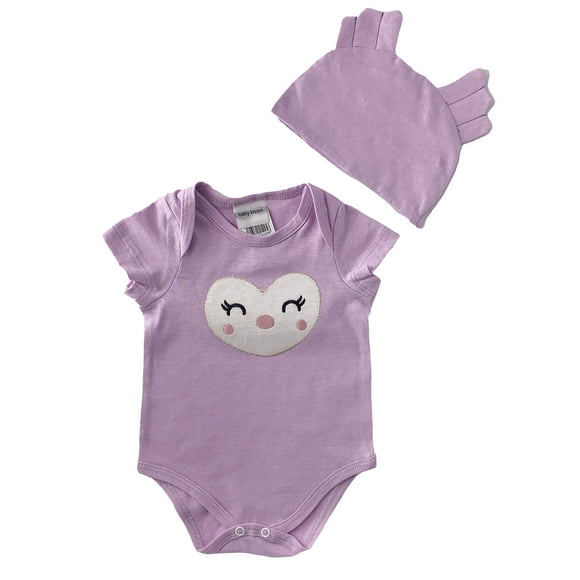 Pañalero de algodón bordado con gorro Kiss Bua Baby Kisses Pañalero1225