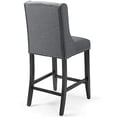 thumbnail image 4 of Modway Tabouret de Bar de Comptoir Rembourré en Tissu, Gris, 4 of 4