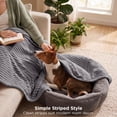 thumbnail image 6 of U by Bedsure Grey Fleece Throw Blanket for Couch - Super Soft Cozy Blankets for Women, Girls, Bed & Travel, 50x60 inches, 6 of 9