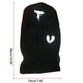 thumbnail image 3 of 3 Hole Full Face Ski Mask Windproof for Outdoor Activities Cycling Snowboarding, 3 of 18