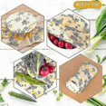 thumbnail image 2 of Beeswax Reusable Food Wraps - Beeswax Wrap Sustainable Products, Wax Wrap, Eco-friendly Wrap, Organization Storage Bags, Cheese Bee Wrappers Cling/bl, 2 of 5