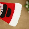 thumbnail image 3 of 5PCS Christmas Tableware Holder Cute Santa Hat Shape Cutlery Pocket Christmas Table Decor, 3 of 7