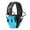 Blue, variant on ZOHAN EM054 Electronic Shooting Ear Protection with 4X Sound Amplification, Ear Protection Muffs for Gun Range, NRR 23db Noise Reduction Hearing Protection Headphones-Green