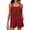 Red, variant on Rompers for Women Sleeveless Solid Color Jumpsuits for Women Button Down Cotton Summer Shorts Vacation Outfits Yellow