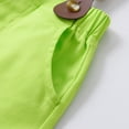 thumbnail image 3 of Ketyyh-chn99 Toddler Kids Baby Boys Formal Suit Gentleman Shirt with Bowtie + Suspender Shorts Pants Overalls Clothes Fashion Set Green,4-5 Years, 3 of 5