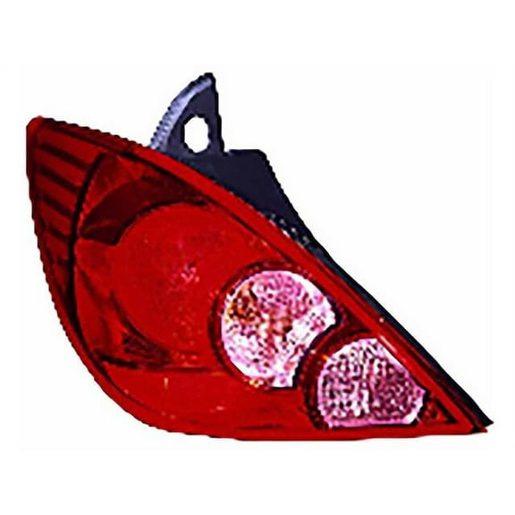 Left Tail Light Assembly - Compatible with 2007 - 2012 Nissan Versa Hatchback 2008 2009 2010 2011