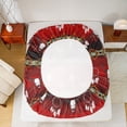thumbnail image 5 of Feelyou Red Triangle Aztec Twin Sheet Sets, Mystic Dream Catcher Twin Fitted Sheet, Western Sheep Skull Flat Sheet, Super Cozy Room Decor, 3 Pieces, 5 of 7