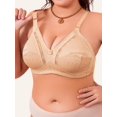 thumbnail image 6 of 3-pack Women's everyday bra, adjustable straps, no steel ring, hollow, women's bra, 6 of 9