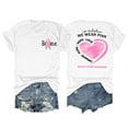 thumbnail image 1 of TINZ Cancer Shirt Women Cancer Shirts Ribbon Cancer Awareness Rainbow T Shirts Cancer Short Sleeve Tops Log Sleeve T Shirts for Women Set Shirt for Women Walking T Shirts Women, 1 of 4