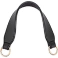 thumbnail image 1 of 13.4 Inch Short PU Leather Purse Handle Replacement Wide Handbag Handles Shoulder Bag Bucket Bag Top Handle with Gold Buckles for Satchel Tote Briefcase Chain Extension Black, 1 of 9