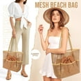 thumbnail image 7 of KPX Mesh Beach Bag for Women, Beach Tote Large Foldable Mesh Swim Bag with Pockets | Sandproof | Waterproof, 7 of 7