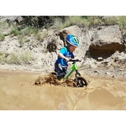 Strider 12 Sport Bike, Green - No Pedal Balance Bicycle for Kids 1 to 4 Years - Includes Safety Pad, Padded Seat, Mini Grips, Flat-Free Tires-Easy Assembly, Tool-Free Adjustments