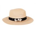 thumbnail image 2 of Gorra de Paja Unisex Sombrero Ajustable Complimentos Verano Flojo con Yinane Sombreros de verano para mujer, 2 of 8