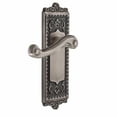 thumbnail image 3 of Grandeur 807403 Windsor Solid Brass Rose Right Handed Privacy Door Lever Set - Nickel, 3 of 6