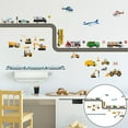 thumbnail image 2 of 2 piezas de calcomanías de pared de cartón para tractor, excavadora, pegatinas de pared para habitación infantil, arte de pared Vehículos, 2 of 9