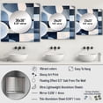 thumbnail image 4 of Designart "Simplicity in Essence III" Minimalism Square Mirror For Wall Decor - Large Blue Square Mirror Printed Wall Decor - Transitional Square Living Room Mirror, 4 of 5