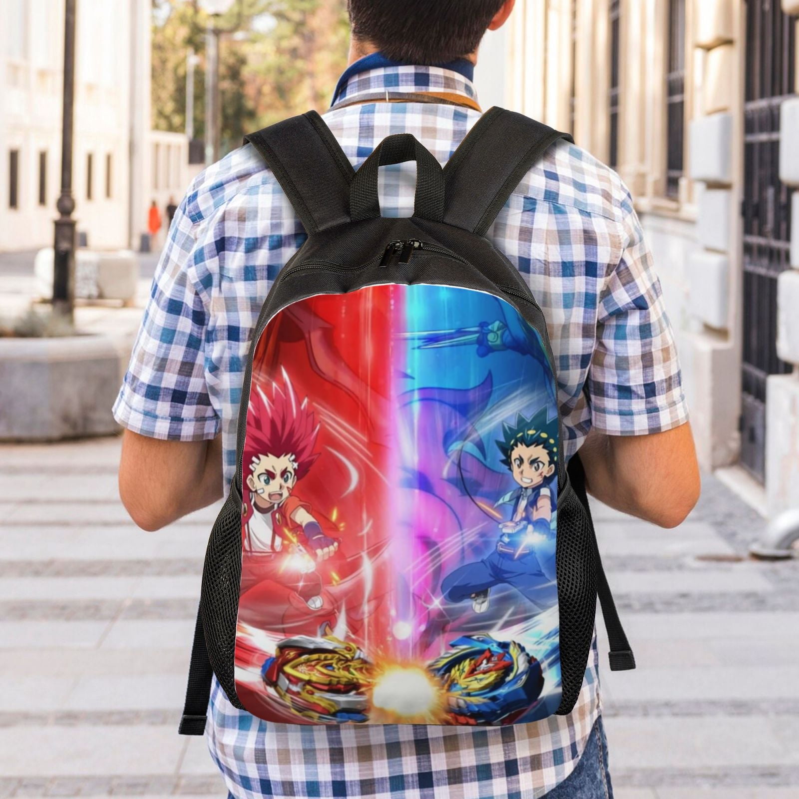 Beyblade Backpack Anime Cute Elementary Students Book Bag School Bag For Boys Girls And Teens