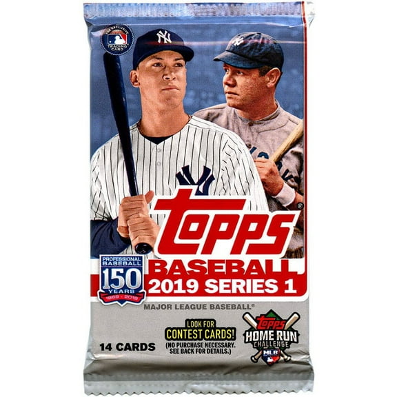 MLB 2019 Baseball Series 1 Trading Card Pack (14 Cards)