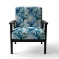 thumbnail image 4 of Designart "Oceanic Mirage Tropical Pattern III" Upholstered Tropical Accent Chair and Tropical Arm Chair - Multiple Color & Pattern, 4 of 7