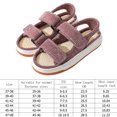 thumbnail image 2 of Sandalias de playa de verano de lino Sandalias de suela gruesa transpirables ajustables para hombres y mujeres, 2 of 9