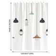 thumbnail image 3 of Waterproof Fabric Shower Curtain or Polyester Soft Cloth Hotel Quality Machine Washable White Shower Curtain Liner for Bath Tub Polyester Fabric Shower Curtain, 3 of 3