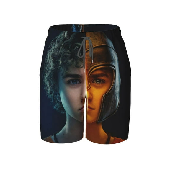 Percy Jack-so Swim Trunks for Boys Beach Short with Drawstring Swimsuit Pants