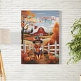 thumbnail image 2 of Thanksgiving Abyssinian Pilgrim Grateful, Thankful, Blessed Fall Welcome Vertical Matte Canvas Poster Cat Lover Kitten Owner Gifts Wall Art Home Decor - 00021, 2 of 5