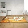 thumbnail image 2 of Welcome Fall Pug Cozy Autumn Field Pumpkins Golden Leaves Indoor Rug Dog Lover Gifts Carpet Living Bed Room Sofa Home Decor - 12013, 2 of 5