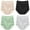 Grey, variant on HUITKMM No Show Underwear Women Women Comfortable High Waist Maternity Panties Large Size Breathable Belly Support Adjustable Pregnancy Lace Ribbed Briefs