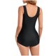 thumbnail image 3 of Pantalones Cortos de Carrera para las Mujeres Impresos Ajustamiento Apretado Envolvido Traje de Baño de Esquina Plana, Nylon Spandex para Piscina de Playa Y Verano, 3 of 7