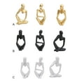 thumbnail image 3 of Wweixi Thinker Statues And Sculptures Elegant Decoration Gift Choice Materials Abstract Thinker Sculpture black 1Set, 3 of 6