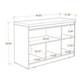 thumbnail image 2 of Manhattan Comfort Viennese 2.0 - 46.81 Buffet Stand with Mirrors and 5 Compartment Shelves in Off-White, 2 of 5