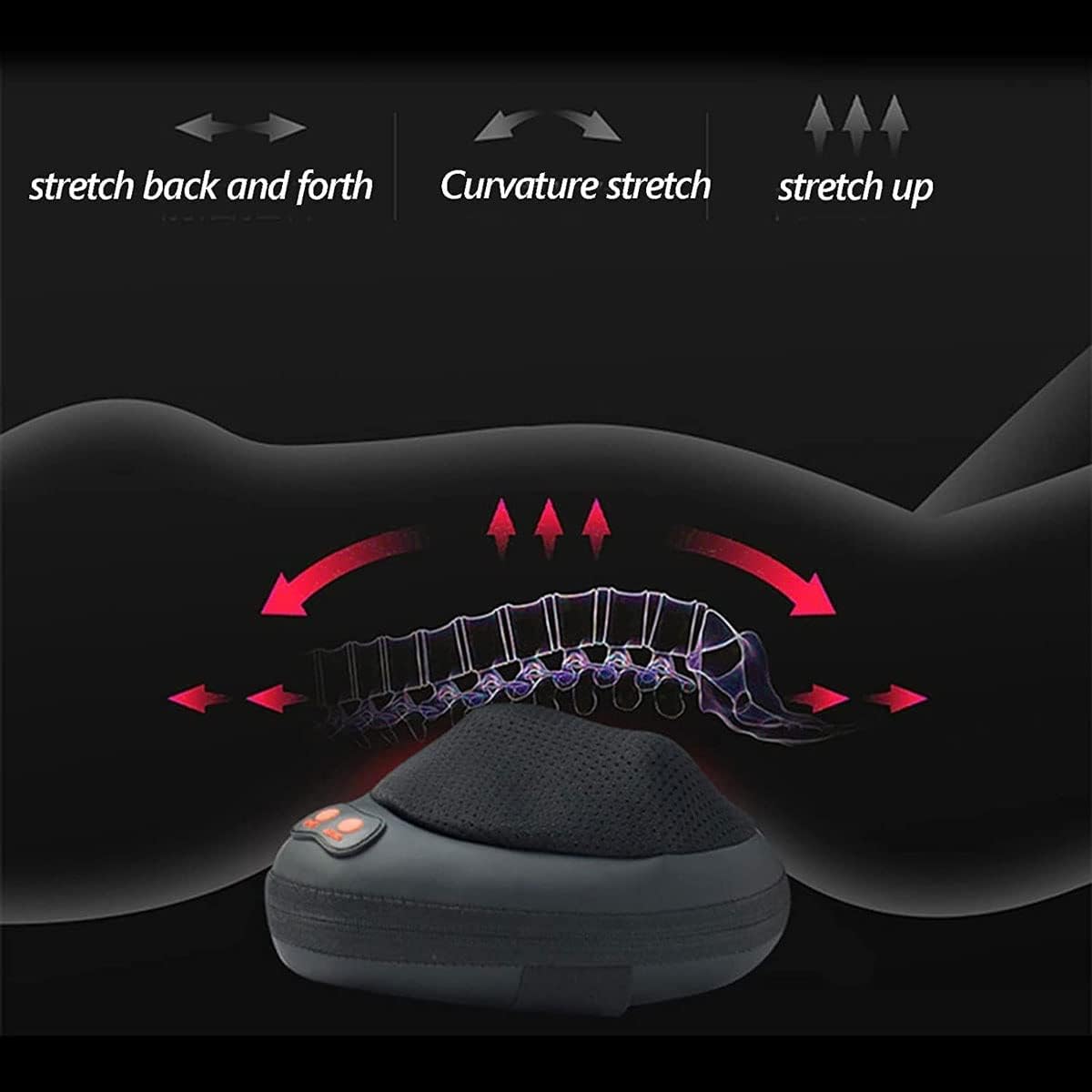 Massage Pillow with Heat -Deep Kneading Neck Shoulder Lumbar Calf Leg Foot Back Massager for Home Office and Car, Gifts for Men Woman